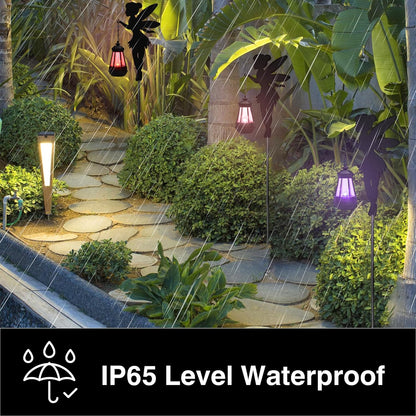 Fairy Garden Accessories Lawn Ornaments 1 Pair - Solar Lights Halloween Decorations Outdoor Garden