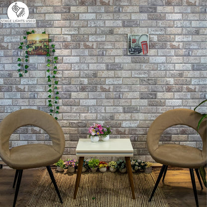 Dundee Deco 3D Wall Panels Faux Brick - Cladding Red Brown Grey Stone Look Wall Paneling
