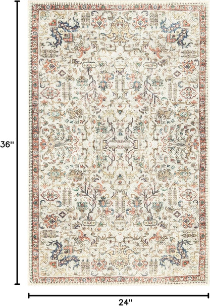 Keen Home Design 2x3 Rug - Machine Washable Entry Rug with Non-Slip Backing, Ideal for Enteryway