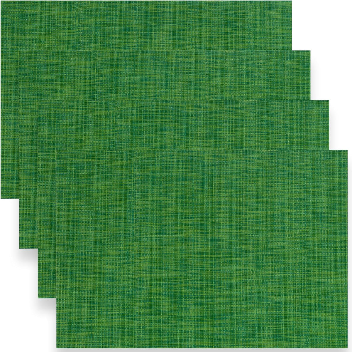 Myir JUN Placemats Set of 4, Vinyl Woven Placemats Place Mats Indoor Set of 4 Washable Table Mats