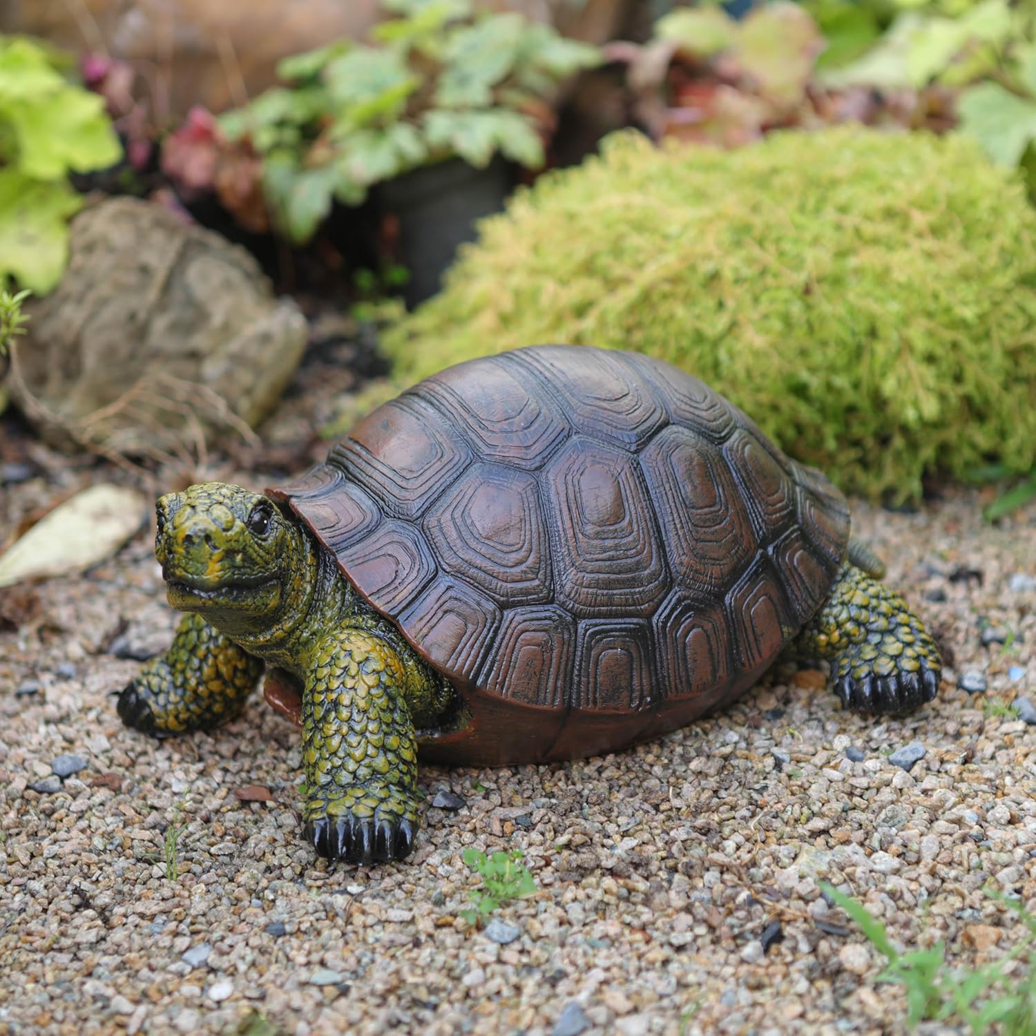 Weather-Resistant Resin Turtle Statue Decoration, Exquisite Handicraft, Artistic Simulation Animal