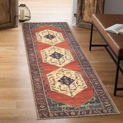 Keen Home Design 2x10 Rug - Machine Washable Runner with Non-Slip Backing, Ideal for Hallway