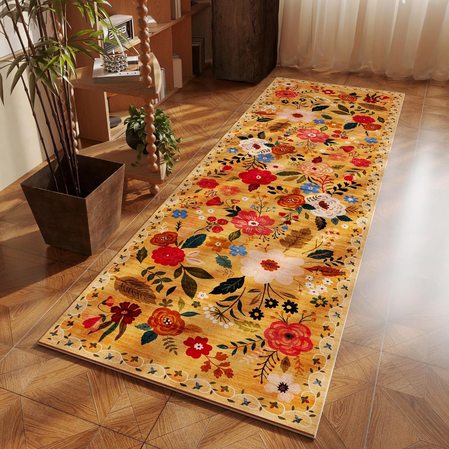 Runner Rug for Hallways Kitchen Rug Non Slip 2'6''x8' Washable Runner Rugs with Rubber Backing Soft