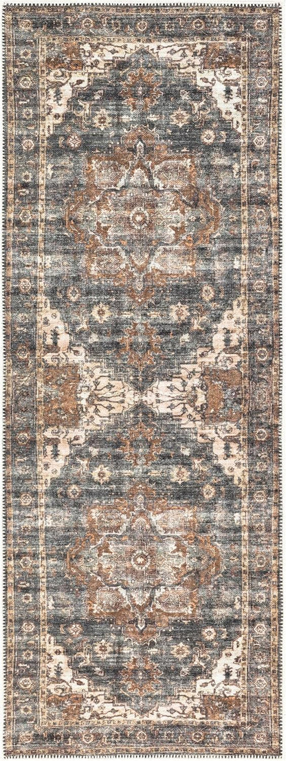 Keen Home Design 2x10 Rug - Machine Washable Runner with Non-Slip Backing, Ideal for Hallway