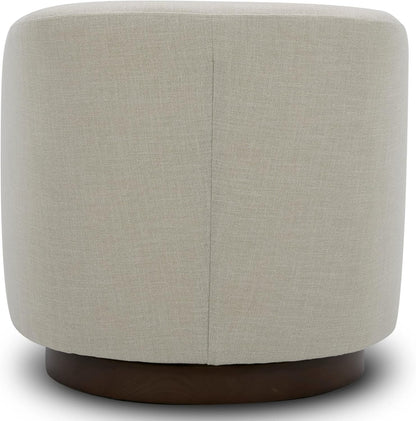 CHITA Swivel Accent Chair, FSC Certified Upholstered Fabric Barrel Chair for Living Room Set of 2