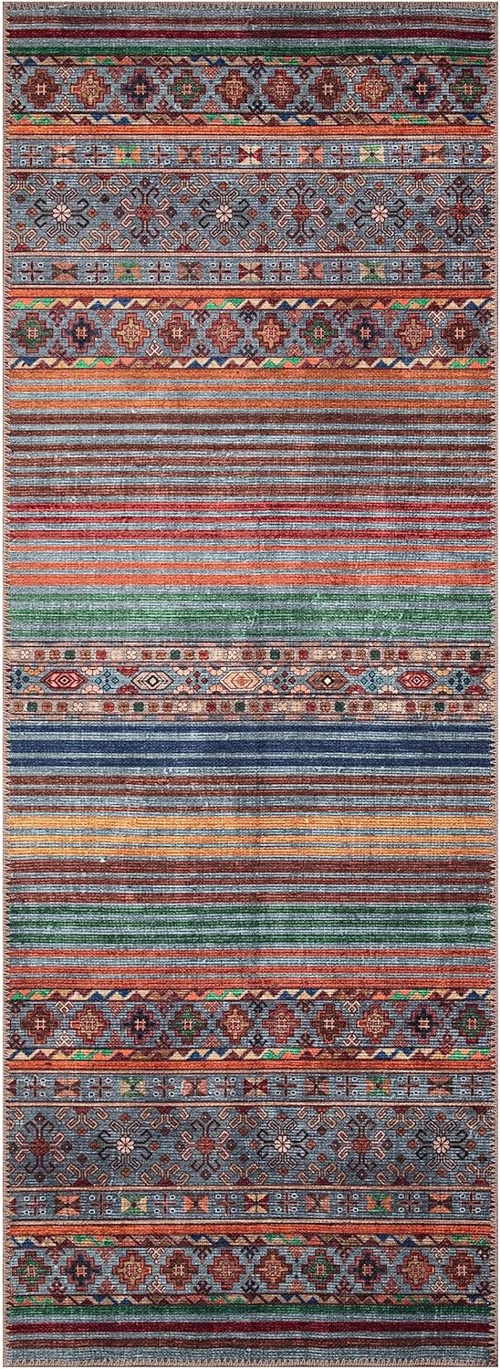 Keen Home Design 2x7 Rug - Machine Washable Runner Rug with Non-Slip Backing, Ideal for Hallway