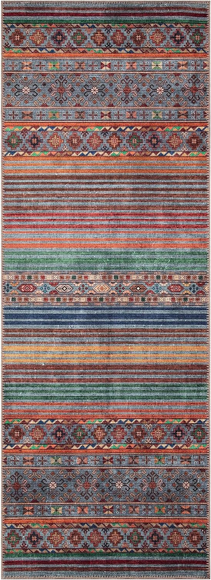 Keen Home Design 2x12 Rug - Machine Washable Runner Rug with Non-Slip Backing, Ideal for Hallway