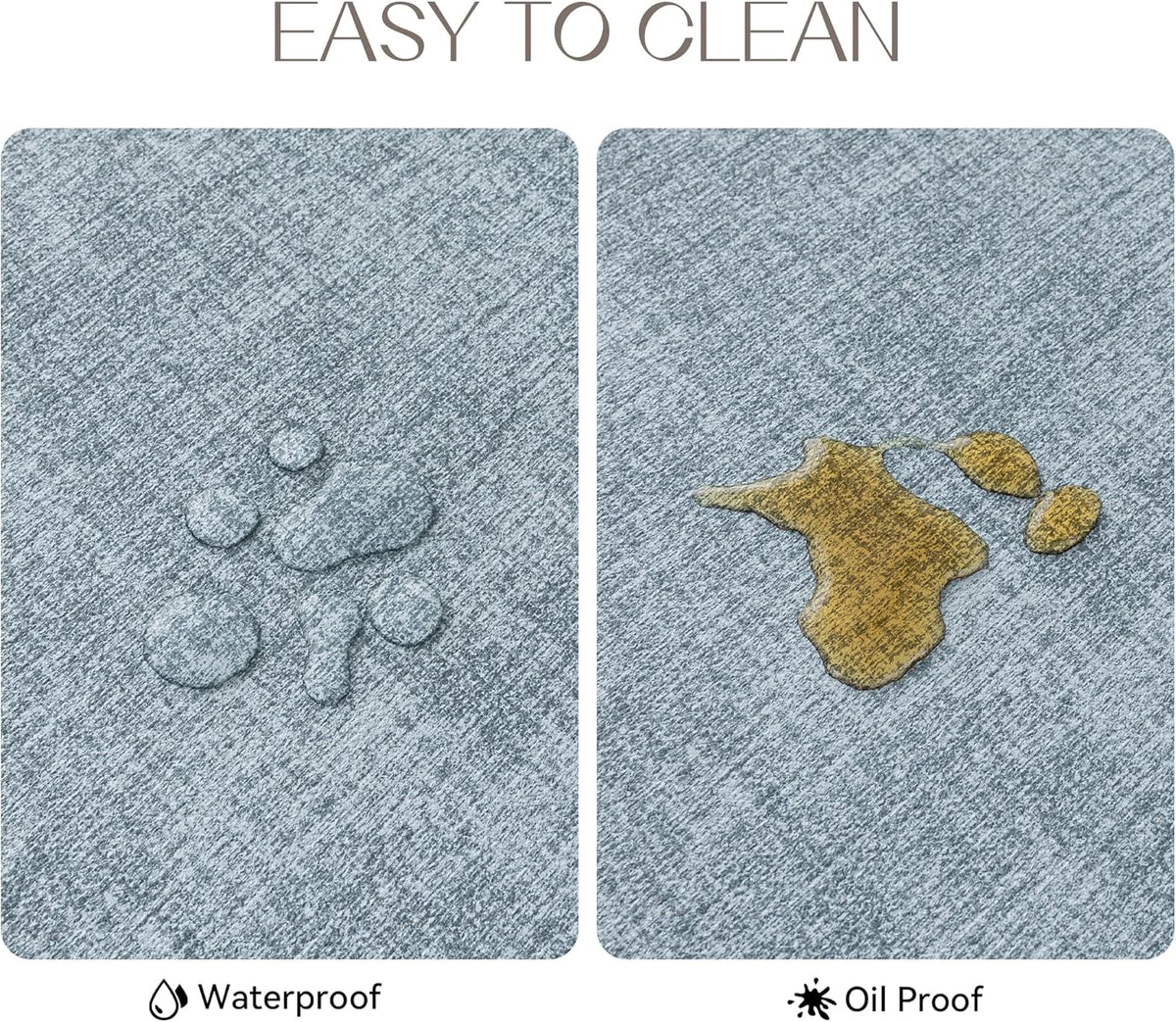 Romanstile Vinyl Placemats Set of 8-12 X 18 Inch - Heat Resistant Place Mats 100% Waterproof