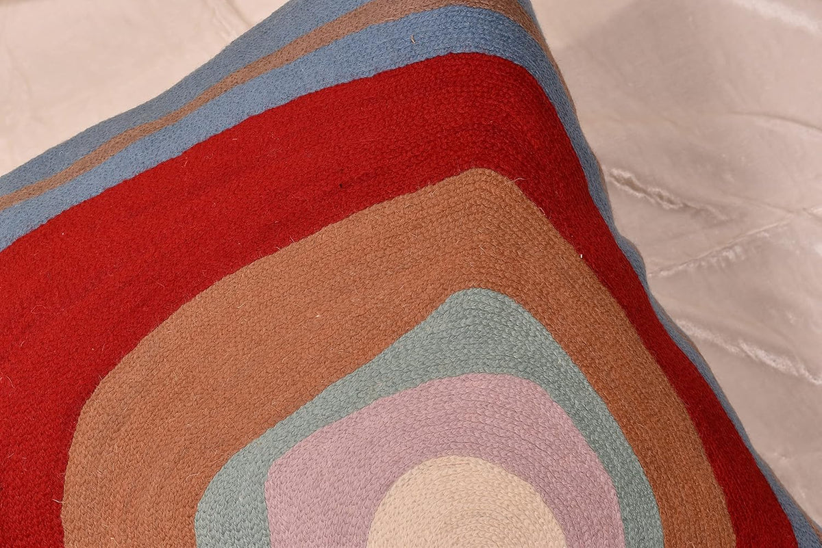 Kandinsky Modern Pillow Cover - Ruby Abstract Pillows | Contemporary Pillows | Mid Century Chair