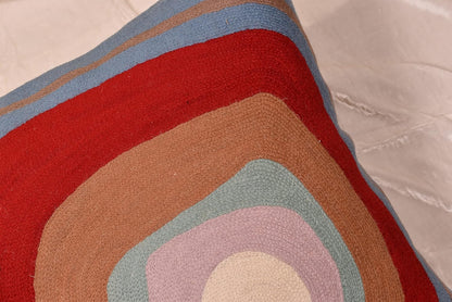 Kandinsky Modern Pillow Cover - Ruby Abstract Pillows | Contemporary Pillows | Mid Century Chair
