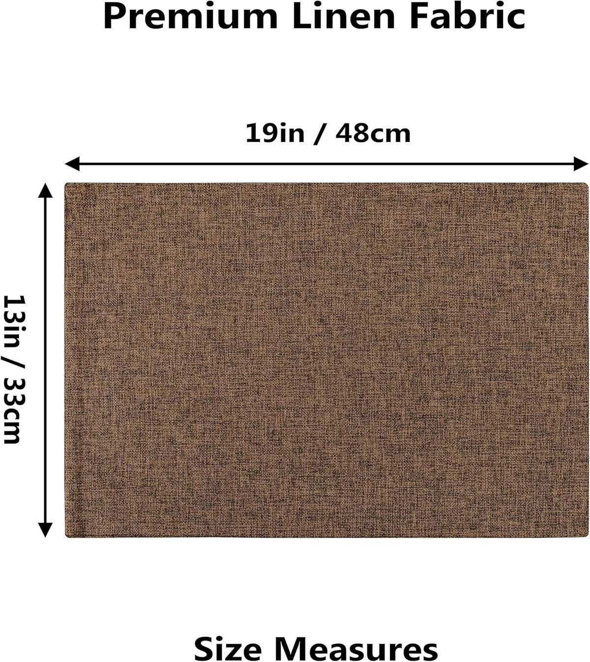 Home Brilliant Cloth Placemats Set of 8 Heat Resistant Dining Table Place Mats Linen Kitchen Table