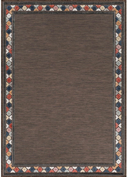Beverly Rug Outdoor Rug 10x14 Modern Bordered Large Area Rugs for Indoor and Outdoor Patio Easy to