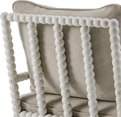 DUHOME Linen Fabric Spindle Accent Chairs Set of 2 with Wood Frame,Modern Accent Chairs with Padded