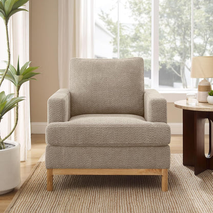 Oversized Accent Chair, Mid Century Modern Upholstered Armchair for Living Room, Comfy Chair for