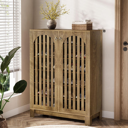 Tribesigns Shoe Storage Cabinet with Doors, 6-Tier Shoe Storage Organizer
