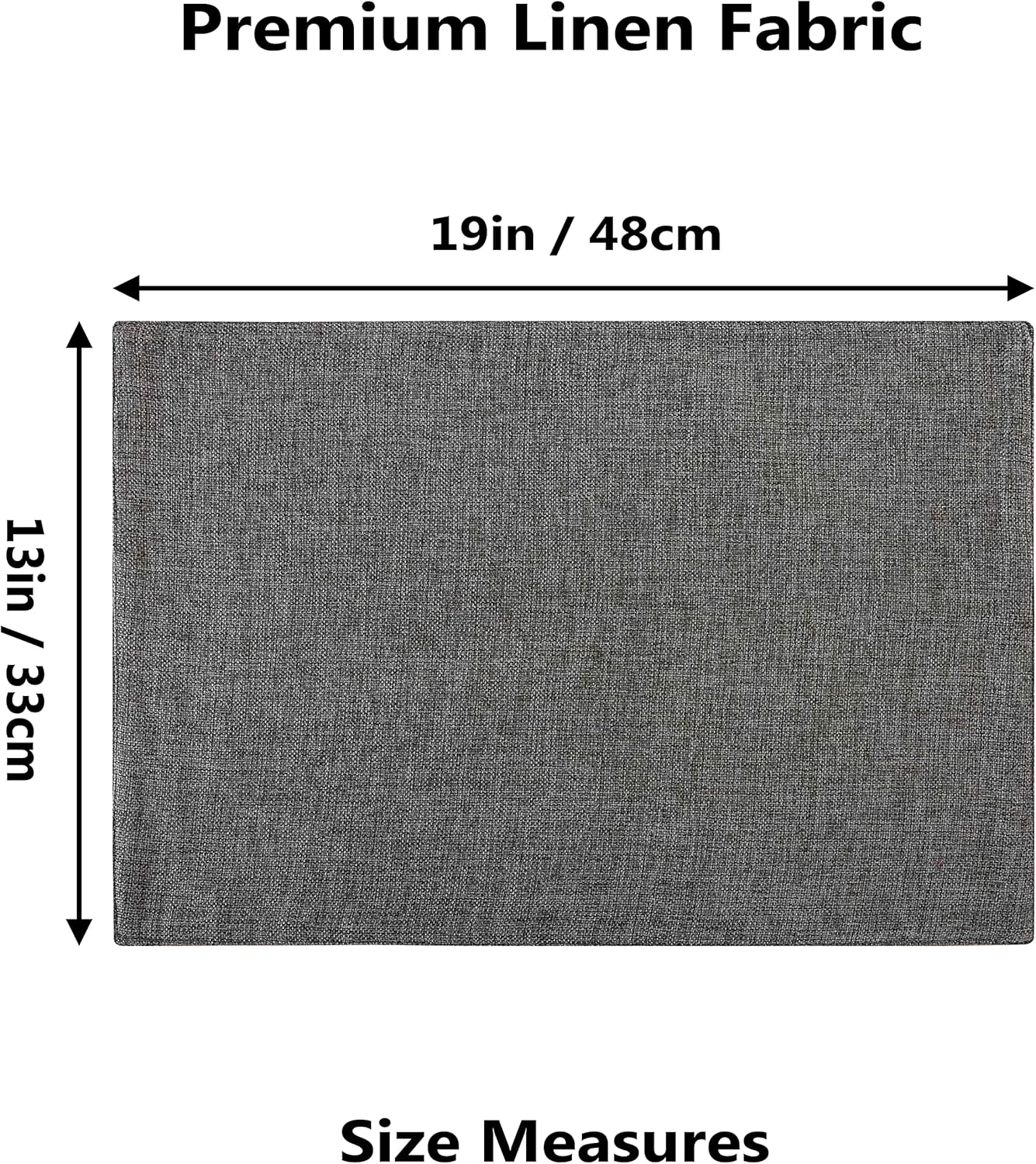 Home Brilliant Table Place Mats Fabric Cloth Placemats Set of 8 Heat Resistant Dining Linen Place