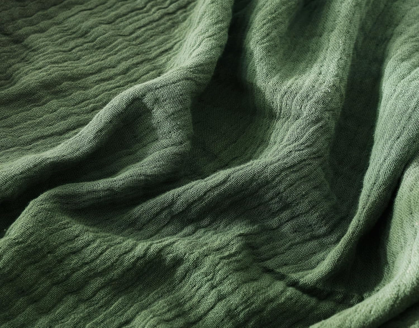 100% Cotton Muslin Throw Blanket for Bed, Couch, Small, Decorative, Soft, Pre-Washed, Breathable