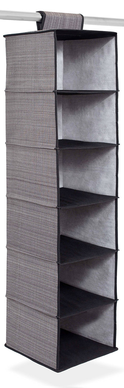 Internet's Best Hanging Closet Organizer - 6 Shelf - Clothing Sweaters Shoes Accessories Storage