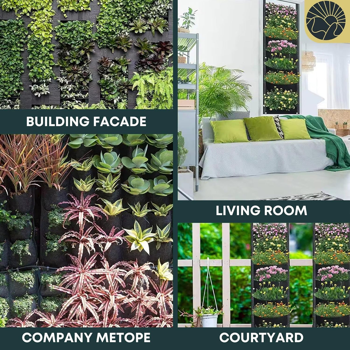 Fence Planters Wall Planters for Outdoors Plants Vertical Planter Balcony Planter Vertical Garden