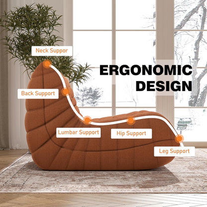 Bean Bag Chair, Fireside Chair Bean Bag Sofa Large Bean Bag Chair for Adults, Bean Bag Chairs for