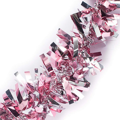 Anderson's Light Pink & Silver Sparkle Glitter Metallic Tinsel Twist for Trailer Or Golf Cart, 4