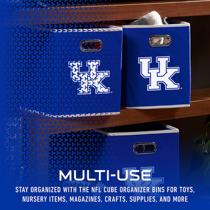 Franklin Sports NCAA Storage Bin - Cube Organizer - Kentucky