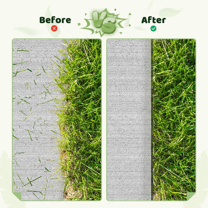 Landscape Edging - 2 Inch x 66FT Garden Border with 200 PCS Spikes, Plastic Lawn Edging for Flower