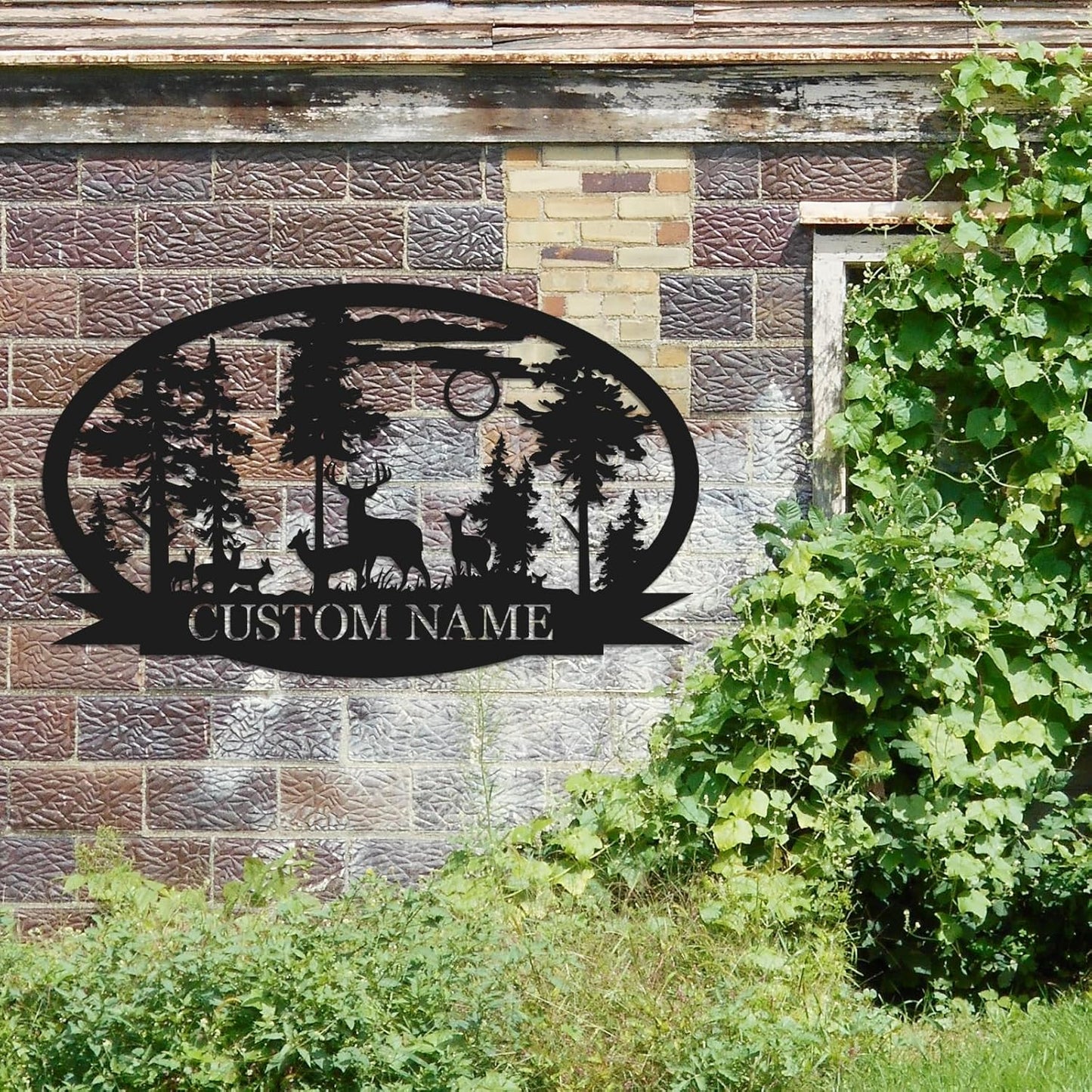 Personalized Deer Metal Cabin Sign | Custom Metal Sign | Personalized Camping Signs | Deer Hunter