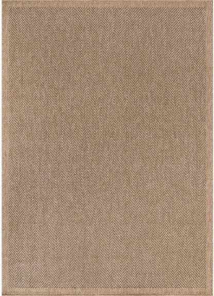 CAMILSON Easy Jute Rug 5x7, Indoor Outdoor Natural Color Fiber Area Rugs for Living Room Patio and