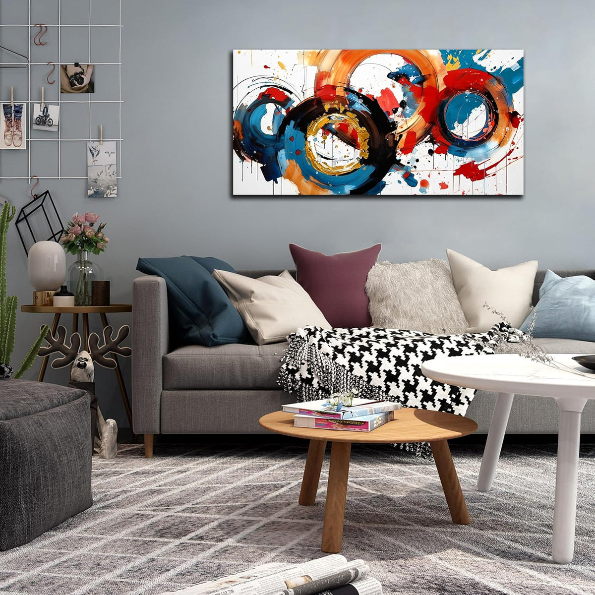 Abstract Wall Art Large Canvas Prints Modern Living Room Bedroom Home Office Wall Decor Framed