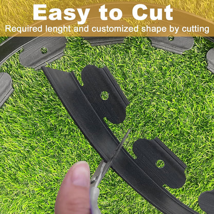 No Dig Garden Edging 33 FT Landscape Edging Extra Tall 4IN High, Landscape Edging with 30 Spikes