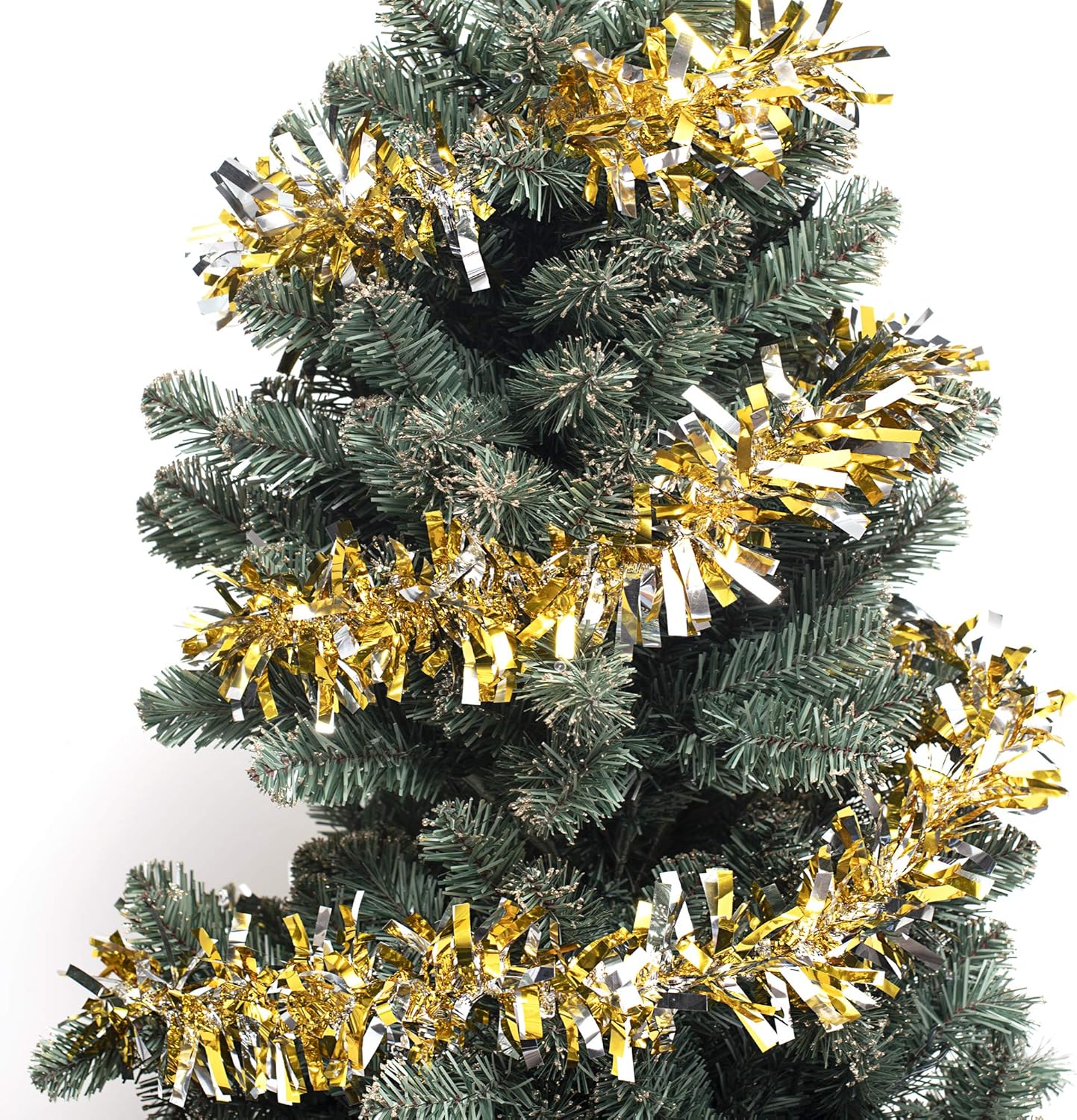 Anderson's Gold & Silver Metallic Tinsel Twist for Trailer Or Golf Cart, 4 inches Wide x 25 ft