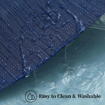 Leetaltree Blue Placemats Set of 12 - Heat Resistant Non-Slip Place mats for Dining Table, Washable
