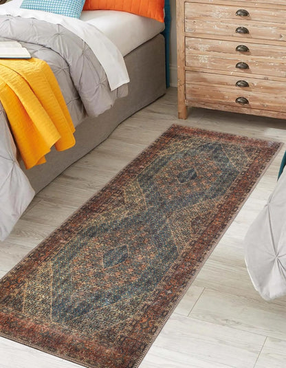 Keen Home Design 2x10 Rug - Machine Washable Runner Rug with Non-Slip Backing, Ideal for Hallway