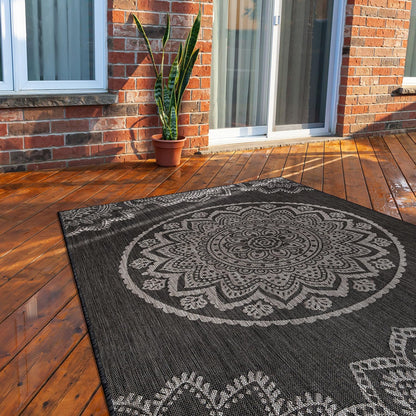 CAMILSON Outdoor Rug 6x9 Modern Area Rugs for Indoor and Outdoor Patios and Porches - Waterproof