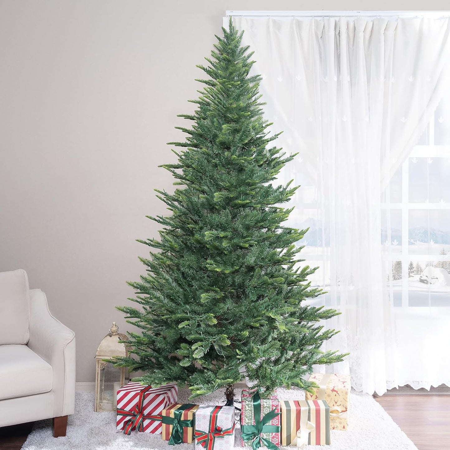 Lujan Prelit Artificial Christmas Tree Green/7.5ft