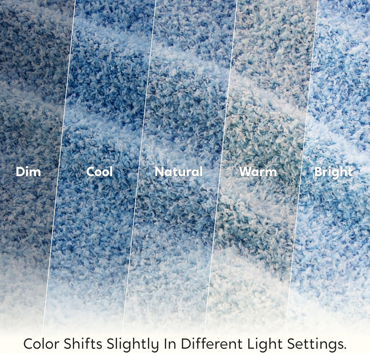 Joiedomi Twin Blanket for Couch Bed Sofa, Blue Knitted Blankets Gifts for Women Mom Girls, Cozy