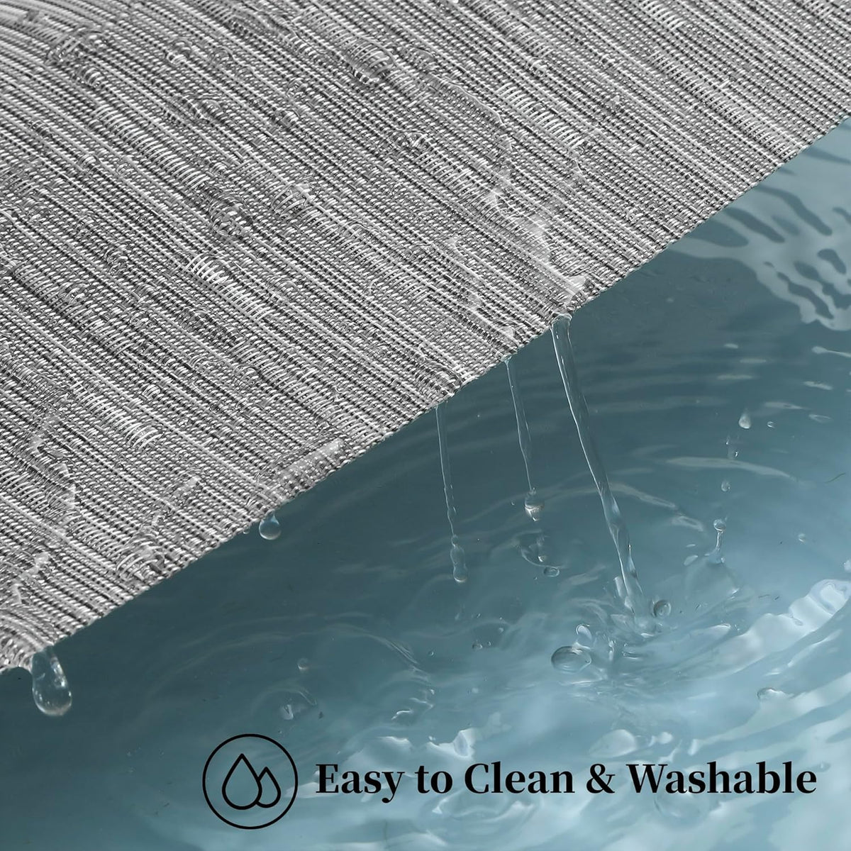 Leetaltree Silver Placemats Set of 8 - Heat Resistant Non-Slip Place mats for Dining Table