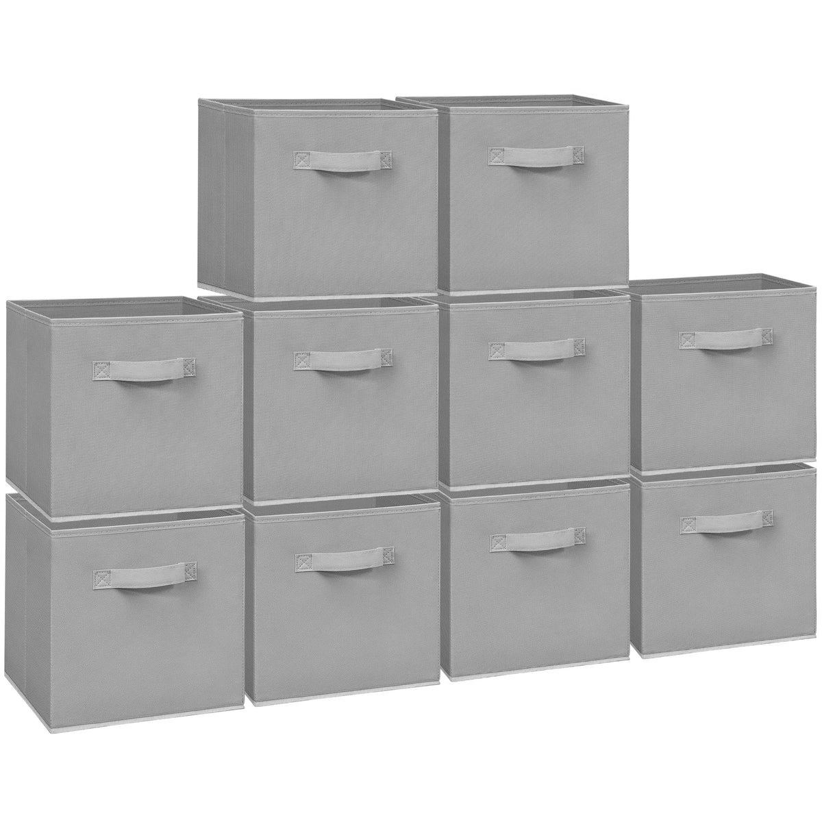 STORAGEIDEAS 11 Inch Fabric Storage Cubes, Sturdy Foldable Storage Bins, Heavy Duty Cube Organizer