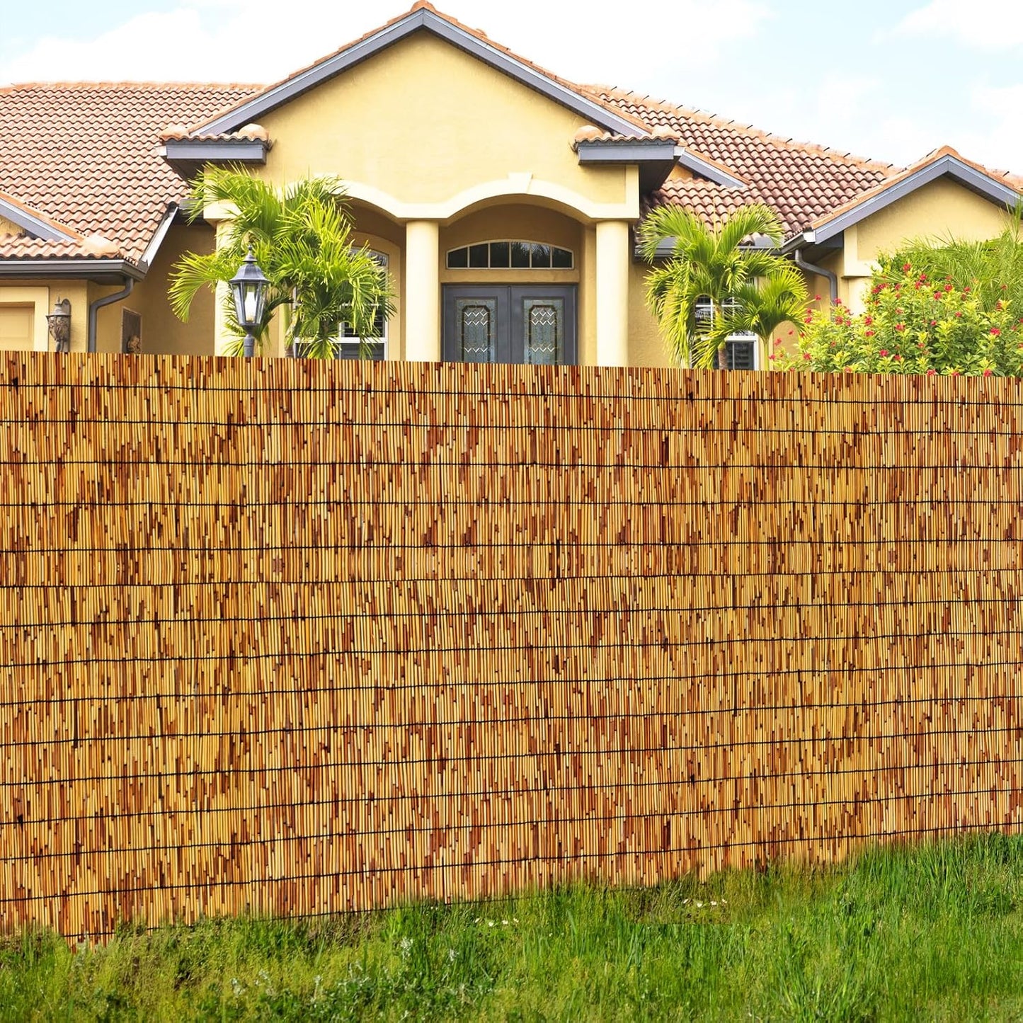 Reed Fencing Rolls,Bamboo Screens Outdoor for Patio,6 Feet High,Suitable for Patio Garden Balcony