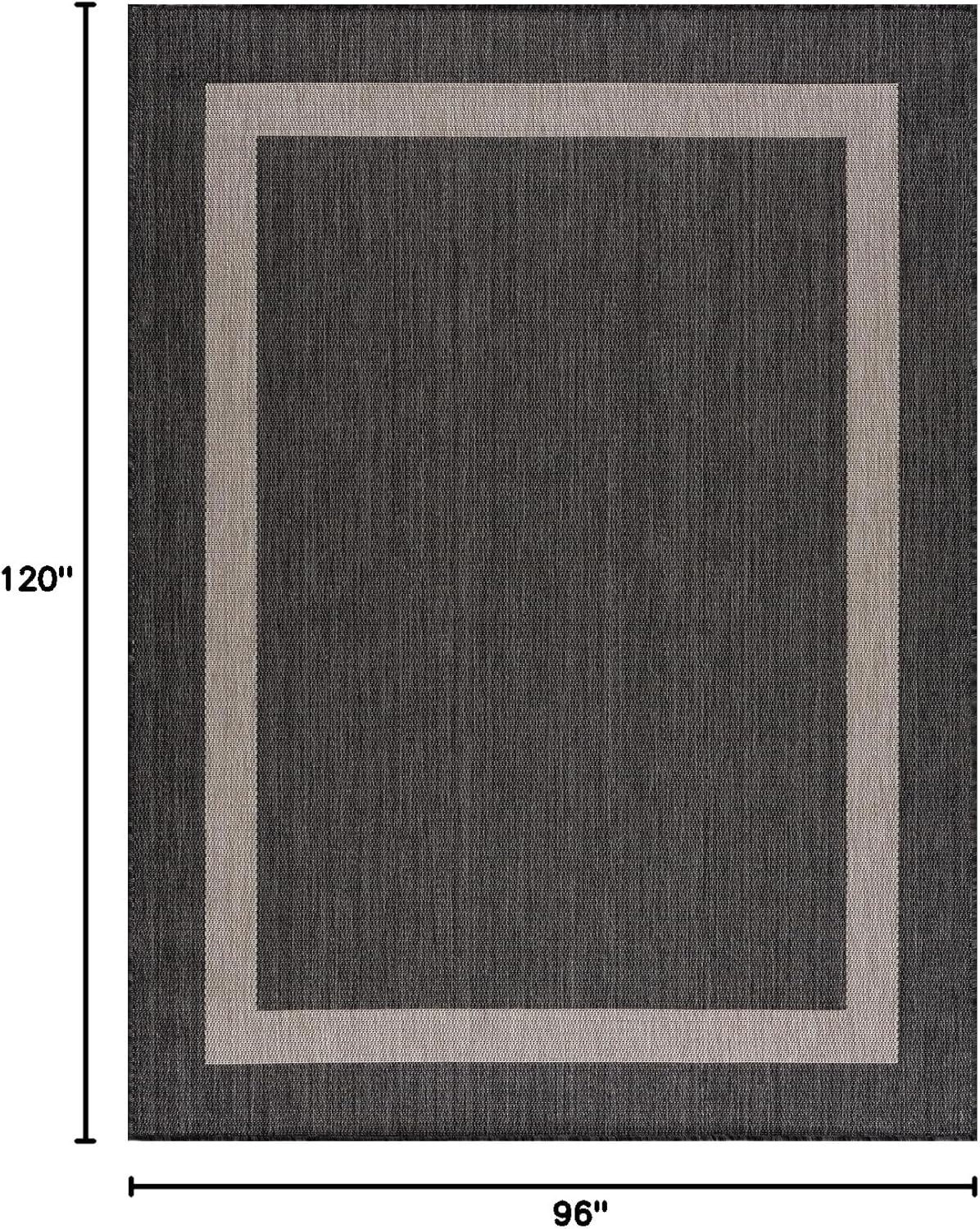 CAMILSON Outdoor Rug 8x10,Modern Outside Rugs for Patios Porches Waterproof Durable Washable