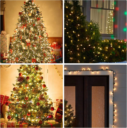 Dazzle Bright Warm White Christmas Mini String Lights, 20FT 100 Count Incandescent Waterproof Fairy