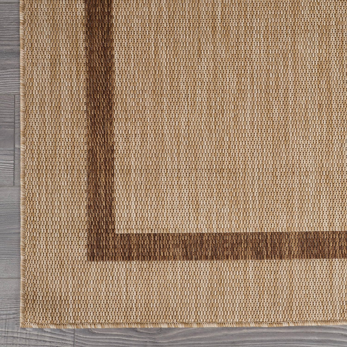 Bordered Outdoor Rug 5x7 Washable Outside Carpet for Indoor Patio Porch Waterproof Easy Cleaning