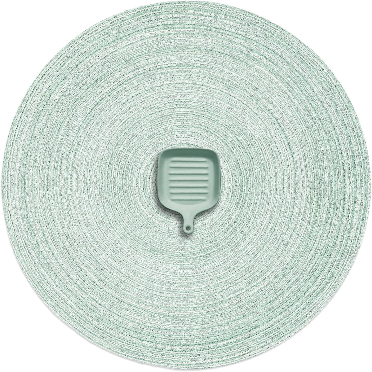 AHHFSMEI Round Braided Placemats Set of 6 Round Table Mats for Dining Tables Natural Woven Heat