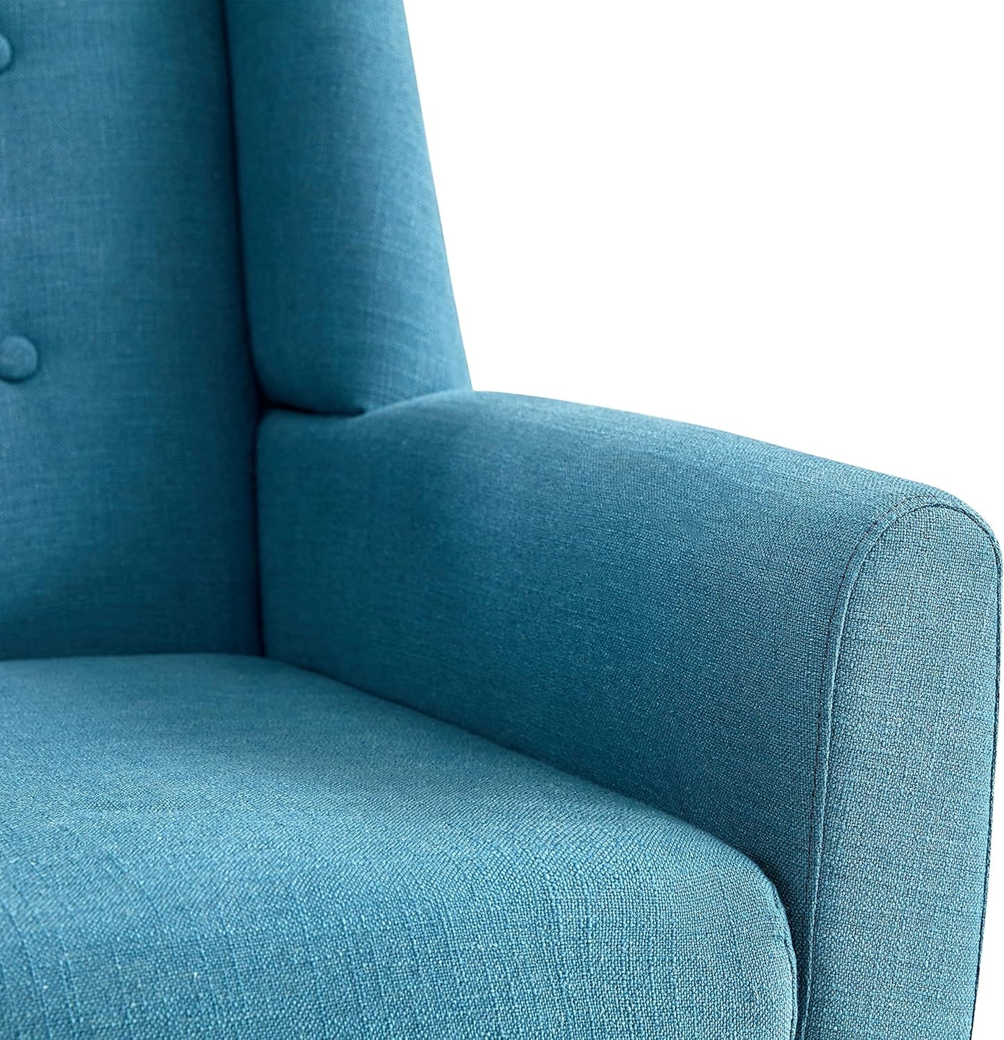 HUIMO Button-Tufted Accent Chairs,Upholstered Reading Living Room Chair,Mid Century Modern Chair