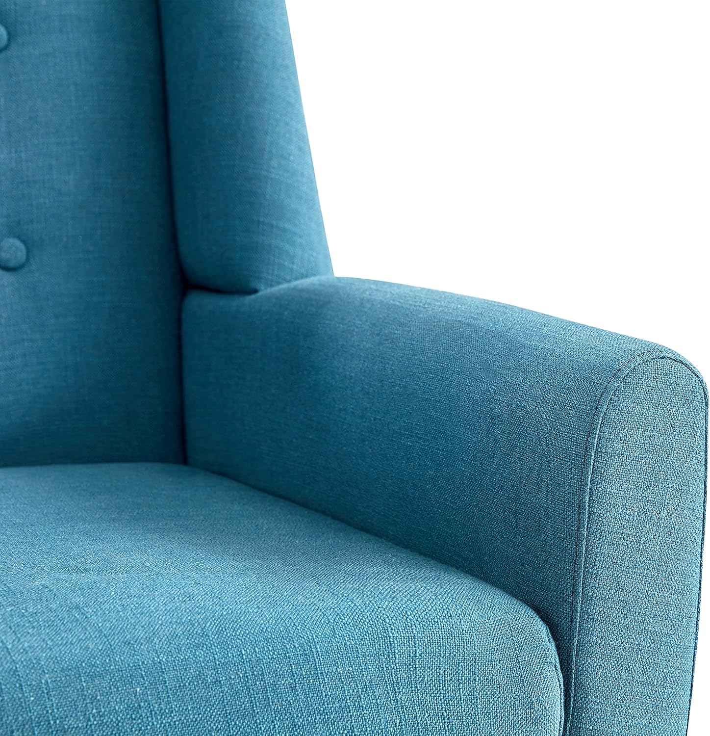 HUIMO Button-Tufted Accent Chairs,Upholstered Reading Living Room Chair,Mid Century Modern Chair