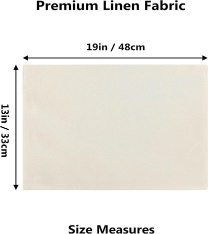 Home Brilliant Place Mats Indoor Set of 6 Cloth Place Mat Heat Resistant Dining Table Place Mats