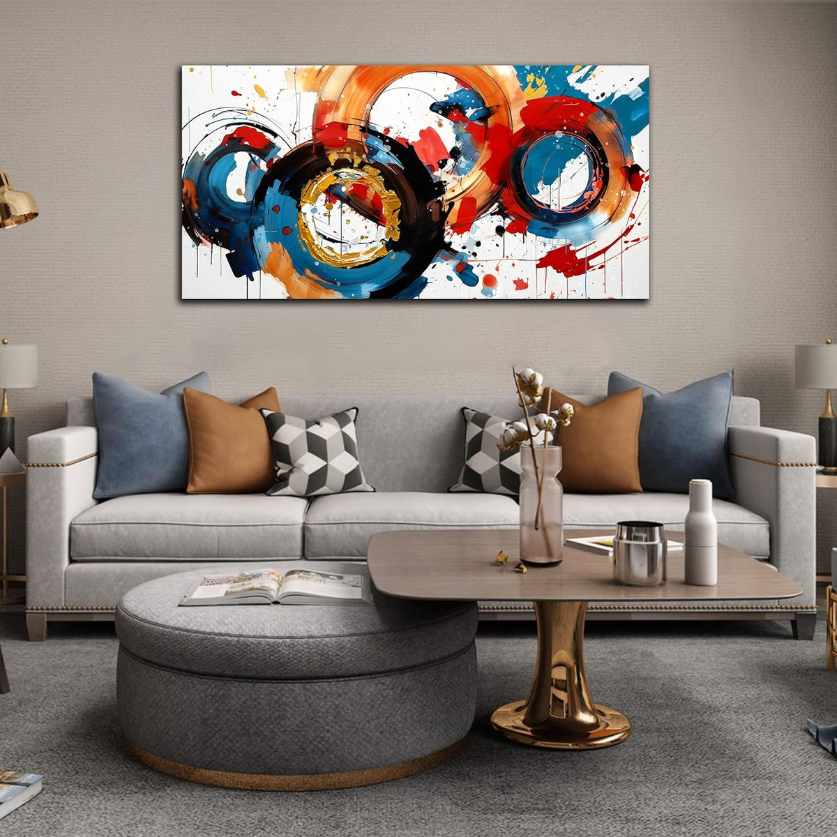 Abstract Wall Art Large Canvas Prints Modern Living Room Bedroom Home Office Wall Decor Framed