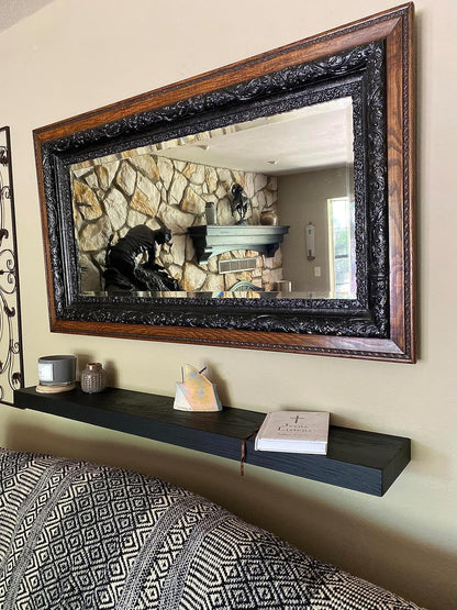 joelsantiques 72 Inch Wooden Floating Shelves for Wall - 72x8x2 in - Made of Natural Wood - Long