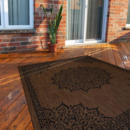CAMILSON Outdoor Rug, Modern Area Rugs for Indoor and Outdoor Patios, Kitchen and Hallway mats